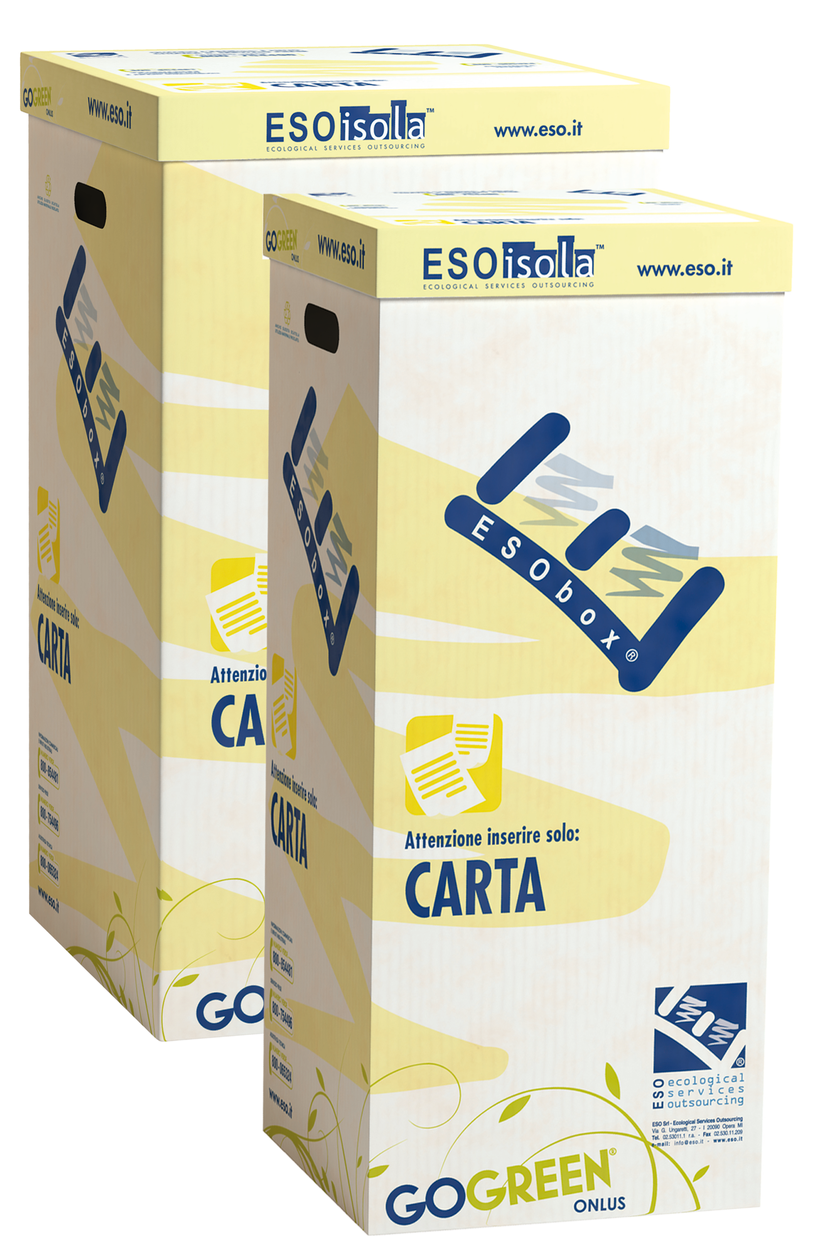 Smaltimento carta e cartone per produrre carta riciclata