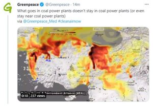 Ambiente, Greenpeace: fumi PM5 non restano vicino alle centrali a carbone