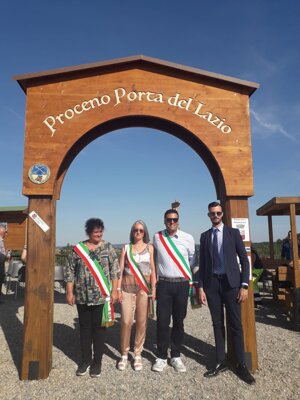 La Francigena al tempo del Medioevo. Cerimonia di inaugurazione della Porta del Lazio a Proceno. 