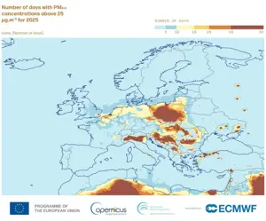 La qualità dell’aria in Ue migliora, ma la Pianura Padana resta tra le aree più inquinate 