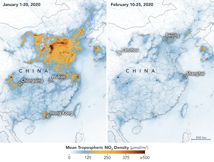 Il Coronavirus abbatte le emissioni inquinanti in Cina - di Fabiana Murgia