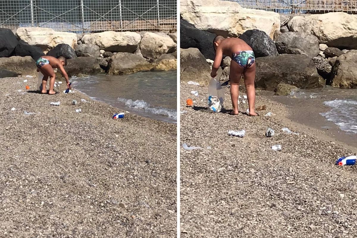 Christian: il bambino che pulisce la spiaggia dai rifiuti e dall’inciviltà - di Maria Grazia Cantalupo